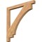 Ekena Millwork Imperial Block Smooth Bracket, Western Red Cedar, 3 1/2"W x 44"D x 44"H BKT04X44X44IMP05SWR - alternate 1